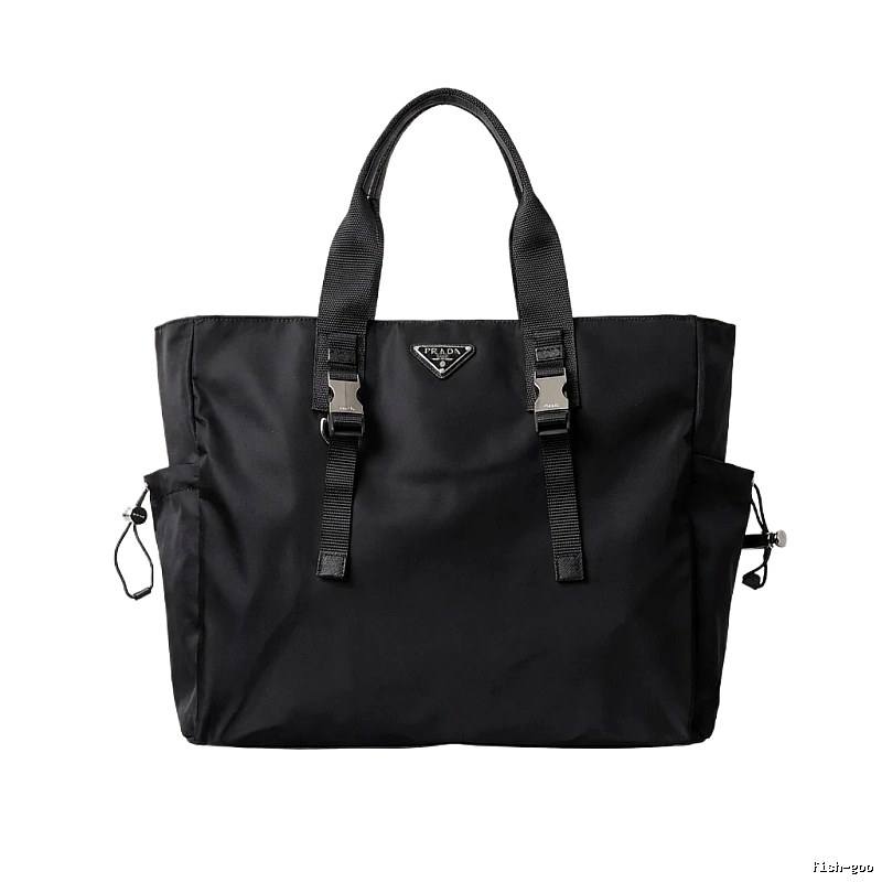 Prada Nylon Minimalist Style Black Bag