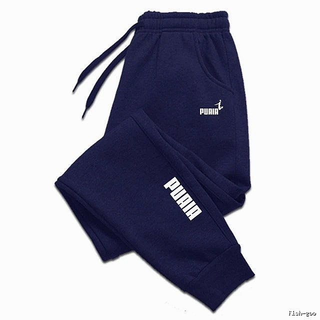 Puma Premium Style Sweatpants Black Drawstring Sweatpants for Resort Outfits
