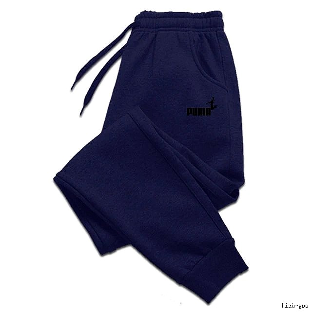 Puma Urban Sweatpants Black Drawstring Sweatpants with Statement Pattern