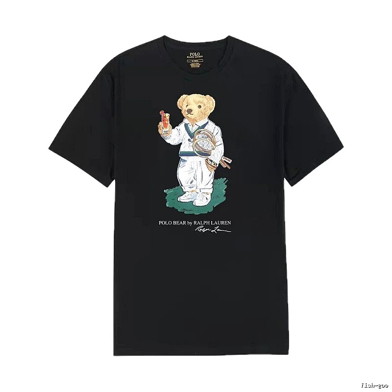 Ralph Lauren bear - style black T - shirt