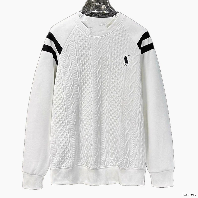 Ralph Lauren knitted retro white sweatshirt