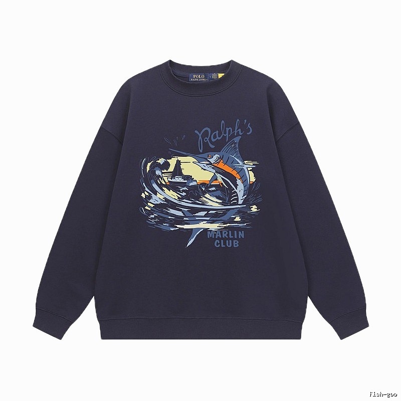 Ralph Lauren Marin Club Navy Blue Sweatshirt