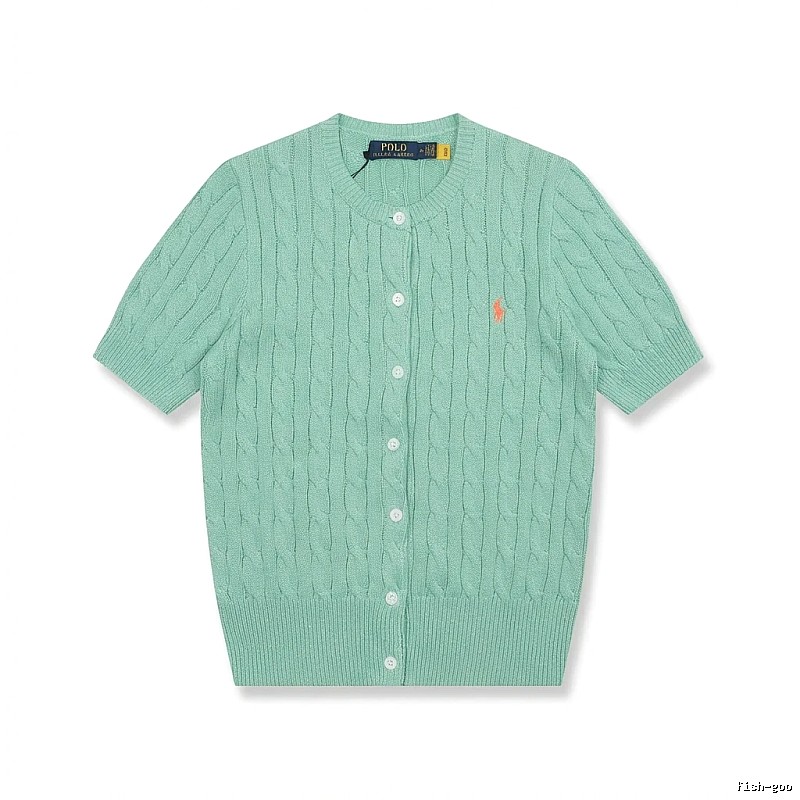 Ralph Lauren Polo light green knitted cardigan