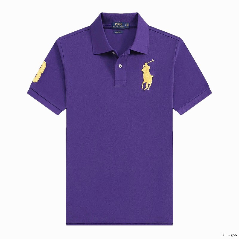 Ralph Lauren Polo Purple Classic Style Short-Sleeve