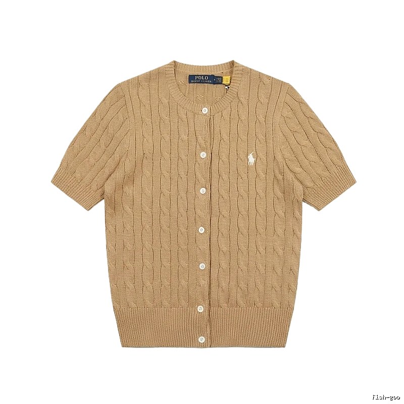Ralph Lauren Polo Retro Brown Cardigan