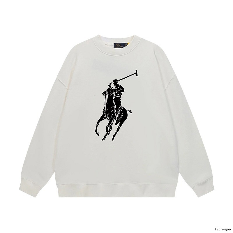 Ralph Lauren Polo Retro Style White Sweatshirt