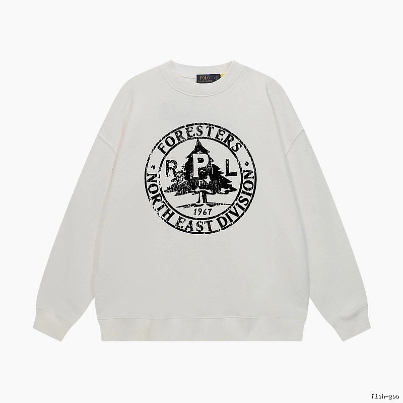 Ralph Lauren retro-style white sweatshirt