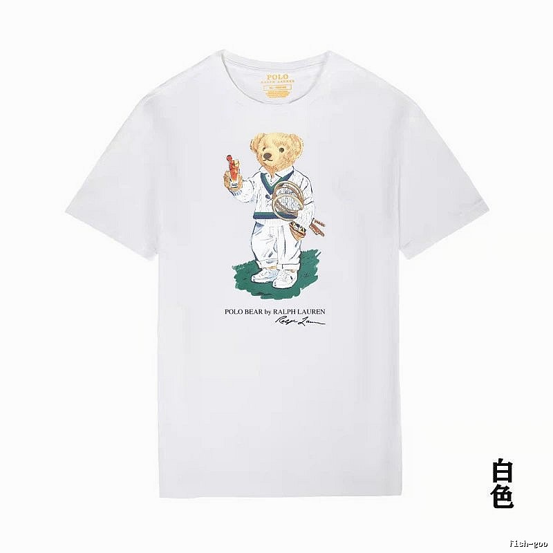 Ralph Lauren Teddy Bear Series White T-shirt