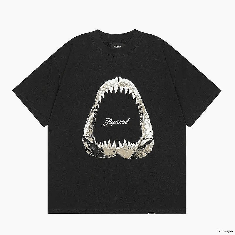 Represent Black Style 853 Owners Club T-Shirt Everyday Rotation Logo
