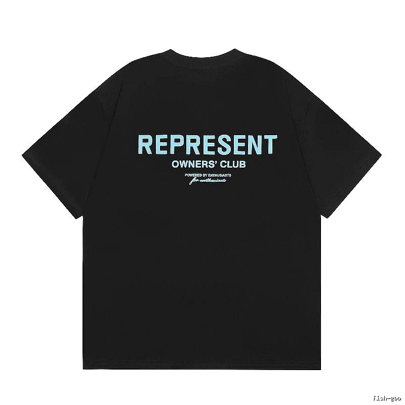 Represent Black Style 868 Owners Club T-Shirt Daily Styling Logo