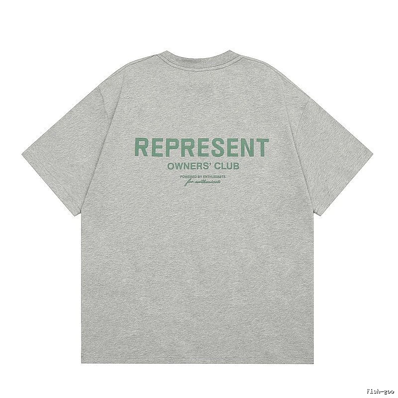 Represent Gray Style 801 Owners Club T-Shirt Casual Layering Logo