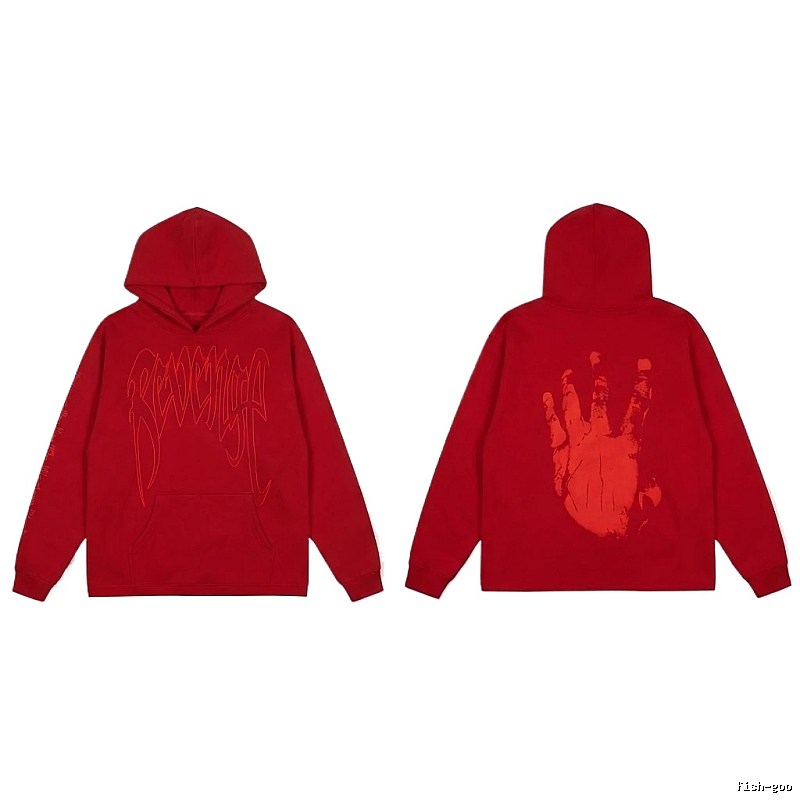 Revenge trendy and cool style red hoodie