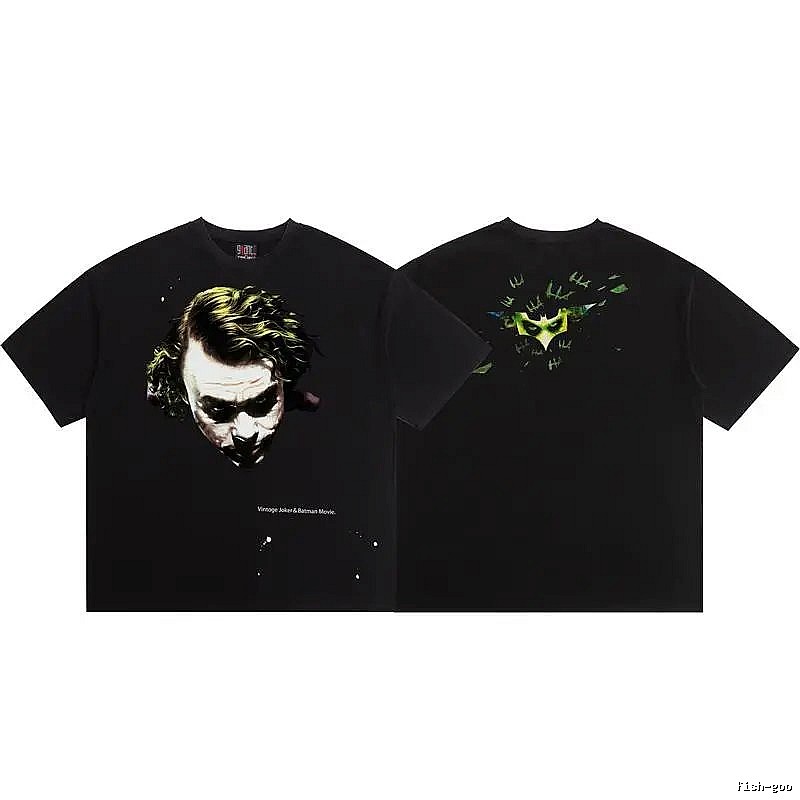 SAINT x Joker Co-branded Vintage Black T-Shirt