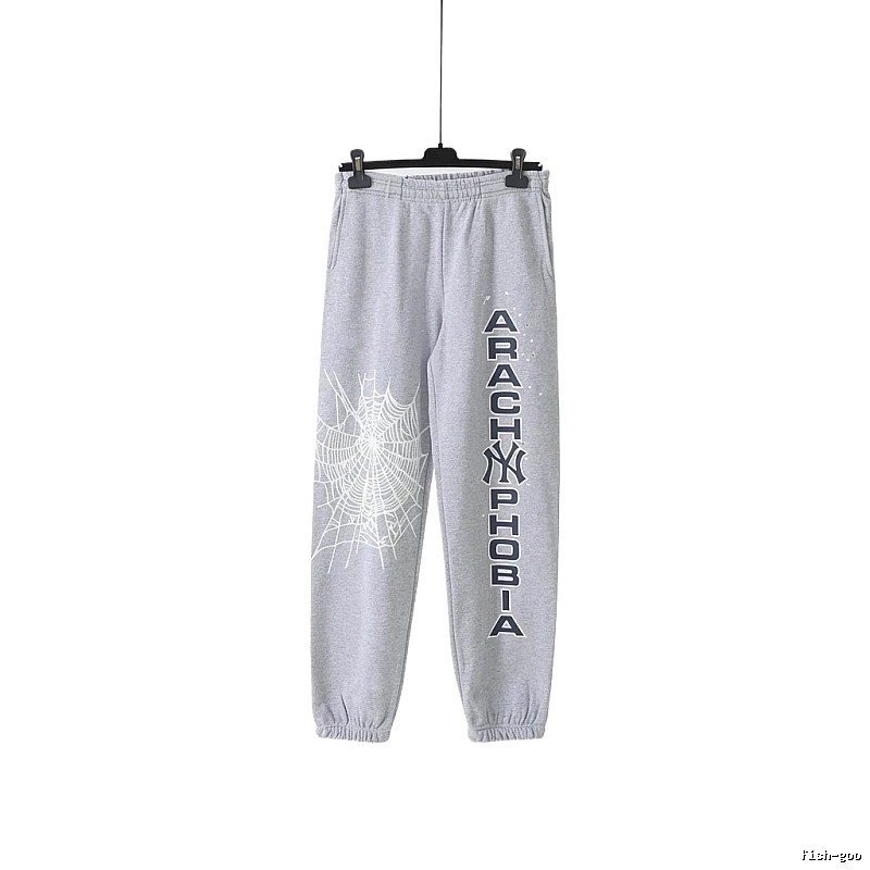 Sp5der Grey Trendy Sweatpants