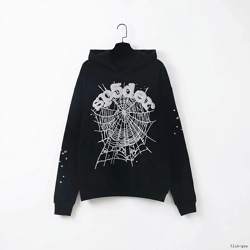 Sp5der Spider Print Black Sweatshirt