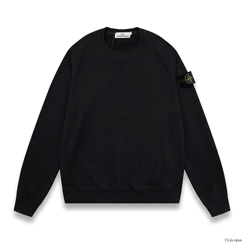 Stone Island basic black sweatshirt