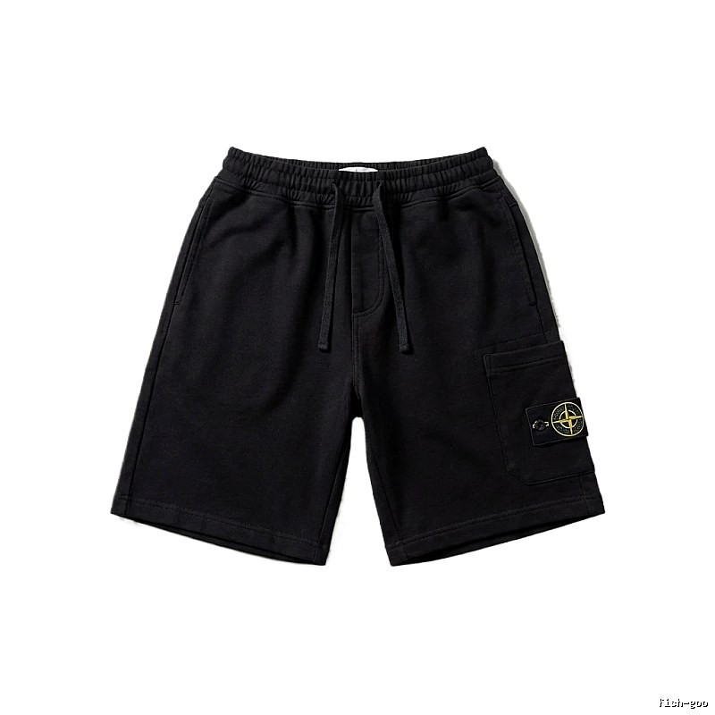 Stone Island functional style black shorts