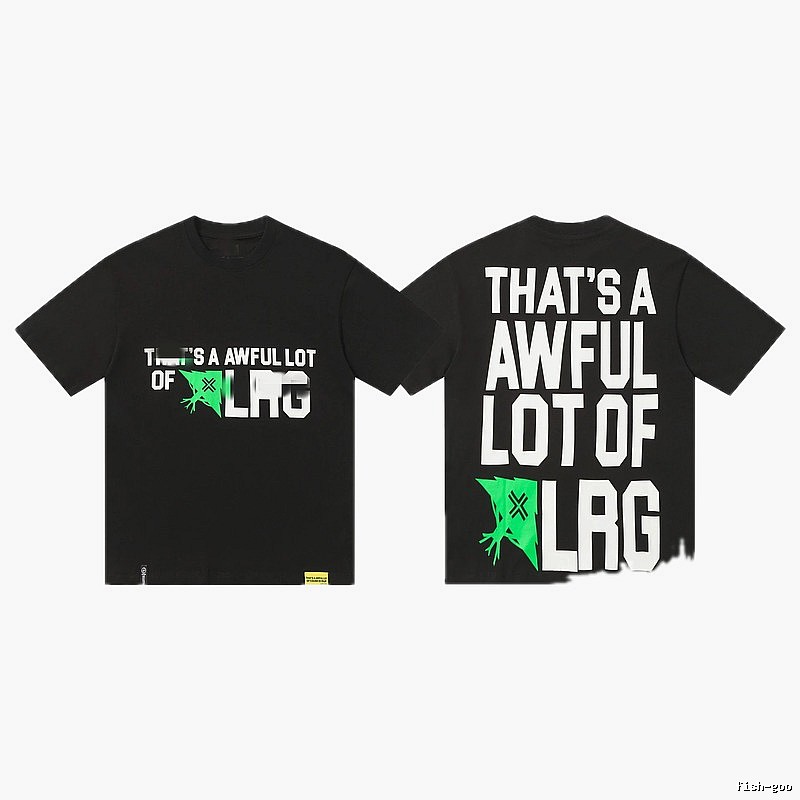 Street Style Black T-shirt with COUGH SYRUP Letter Print