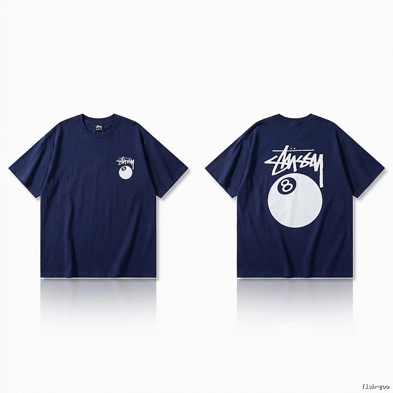 Stussy Billiards Element Minimalist Style T-shirt