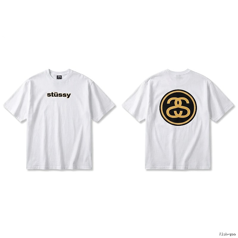 Stussy classic simple white T-shirt