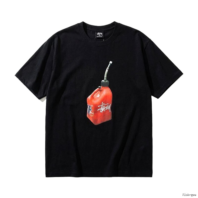 Stussy graffiti-style black T-shirt