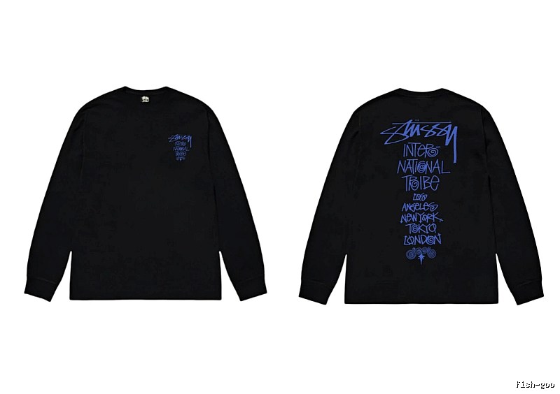 Stussy International Tribal Style Black Long-sleeve