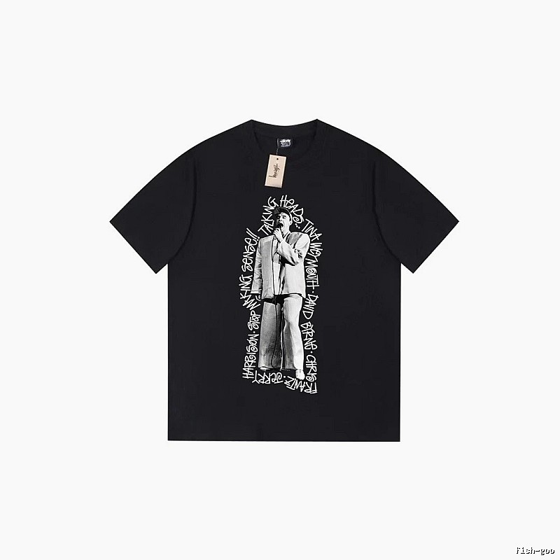 Stussy Lightweight Graphic T-shirt Black White Stussy for Trend Styling