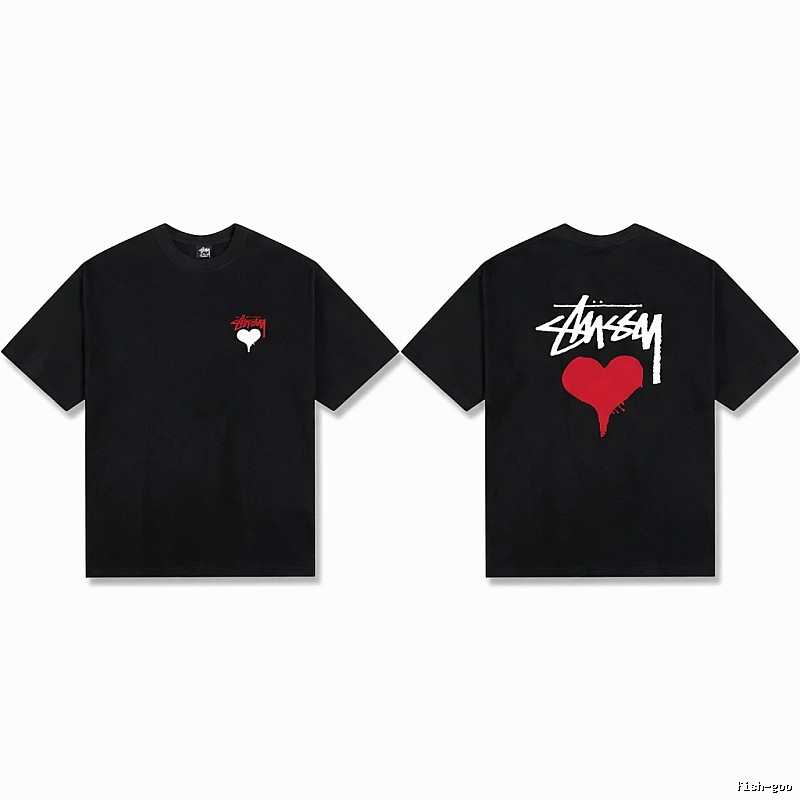Stussy Love Graffiti Style Black T-shirt