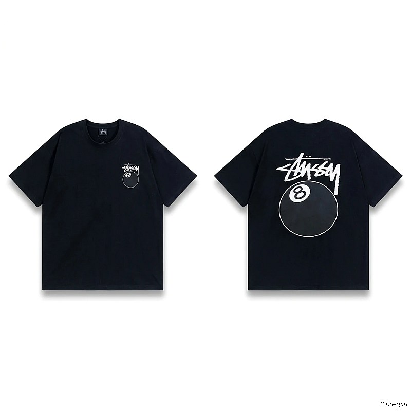 Stussy No.8 Ball Style Black T-shirt