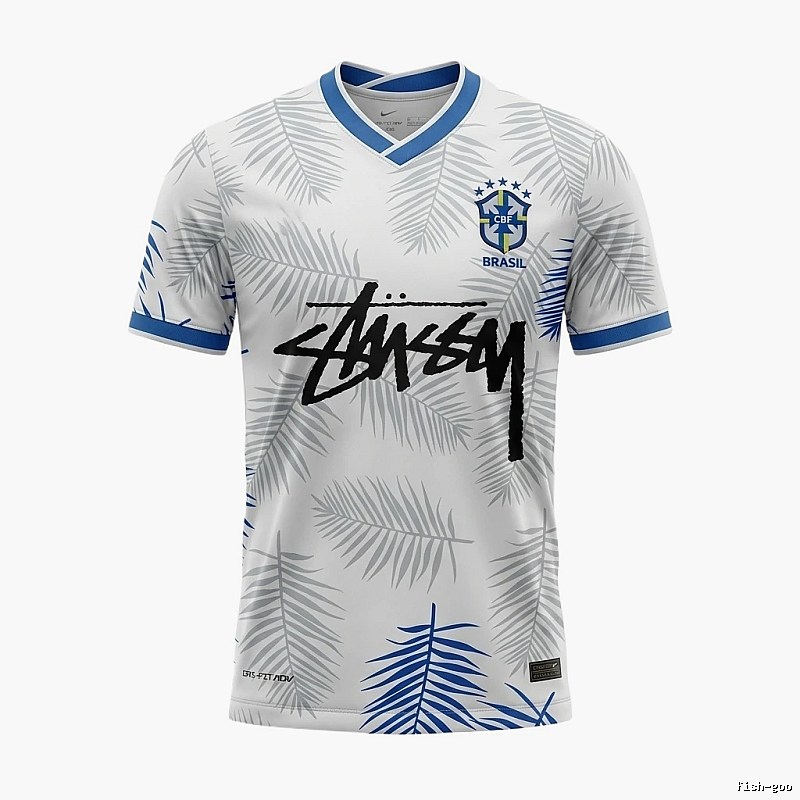 Stussy Palm Print White Shirt