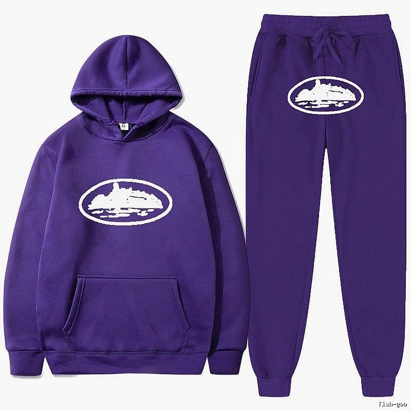 Stussy Purple Tracksuit Set Airport Outfit Logo