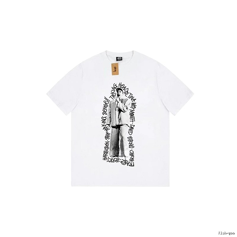 Stussy Resort Graphic T-shirt Black White Stussy for Travel Looks
