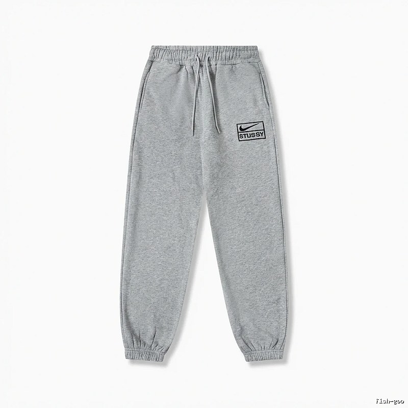 Stussy trendy brand grey casual pants