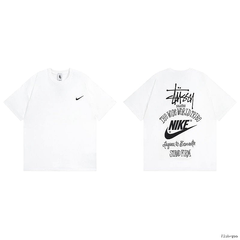 Stussy White Spider Graphic T-Shirt Poolside Style Logo