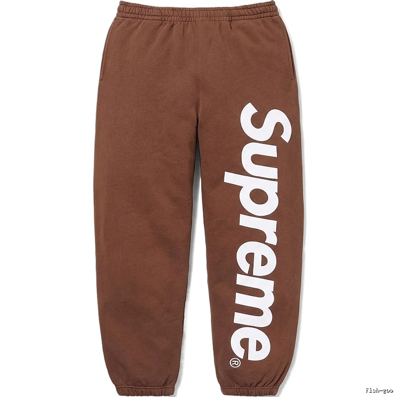 Supreme basic casual brown sweatpants