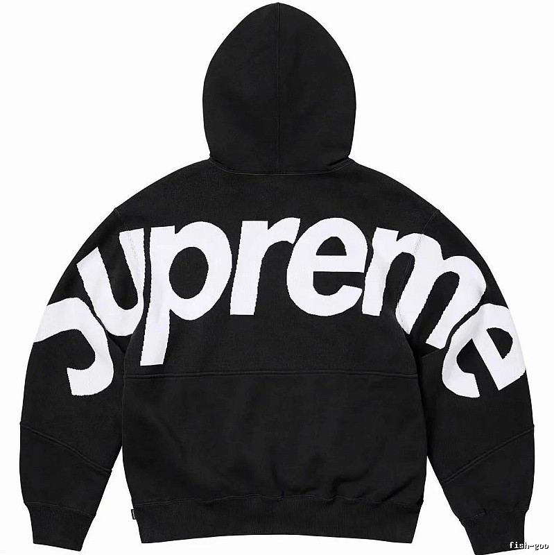 Supreme Casual Logo hoodie Gray Red Oversized for Streetwear Looks