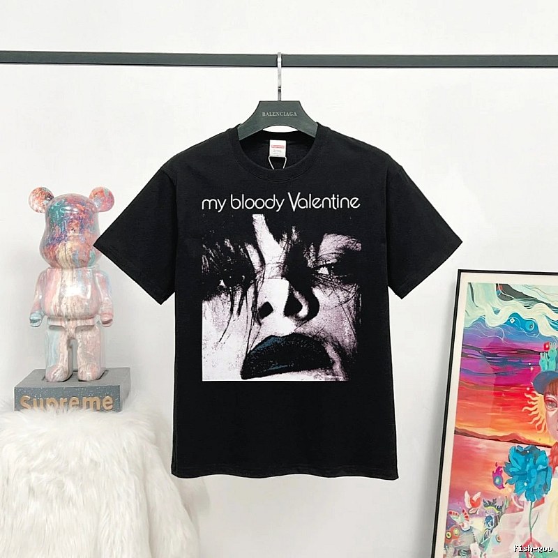 Supreme Collab Portrait Street Style Black T-Shirt