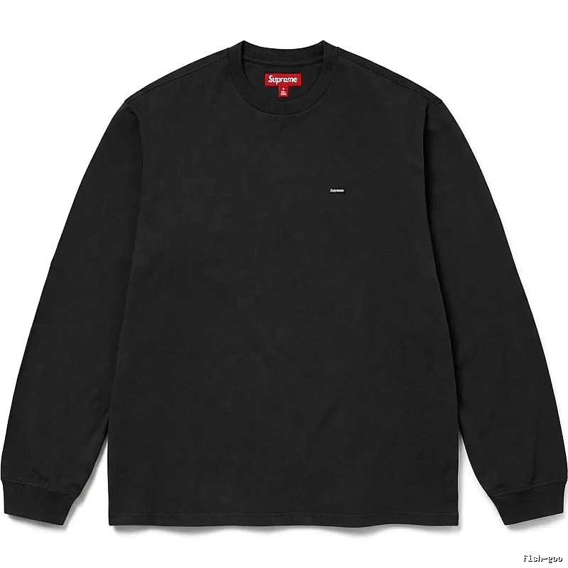 Supreme minimalist style black long-sleeved shirt