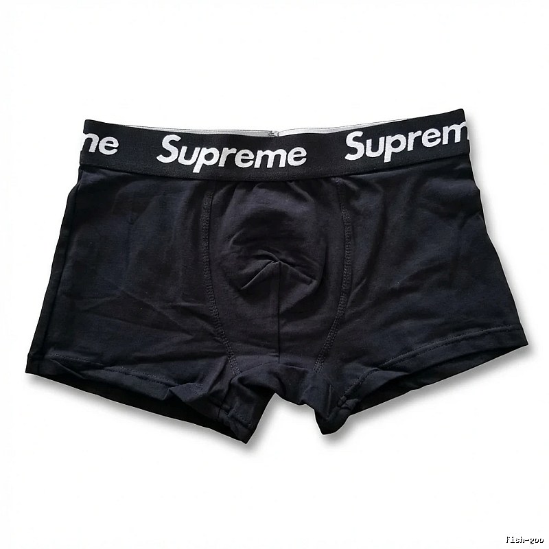Supreme minimalist style black underwear