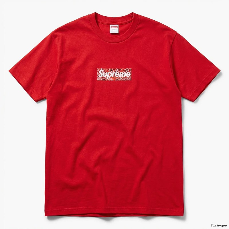 Supreme Printed Trendy Red T-shirt