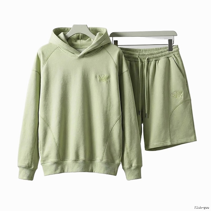 SynaWorld casual style light green suit