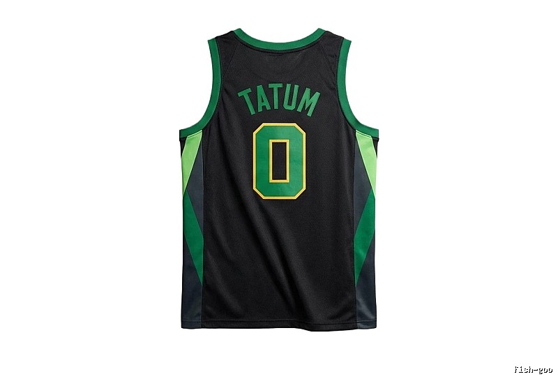 Tatum series black and green trendy brand jerseys