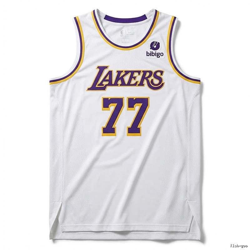 The No. 77 white basketball jersey of the Mavericks.