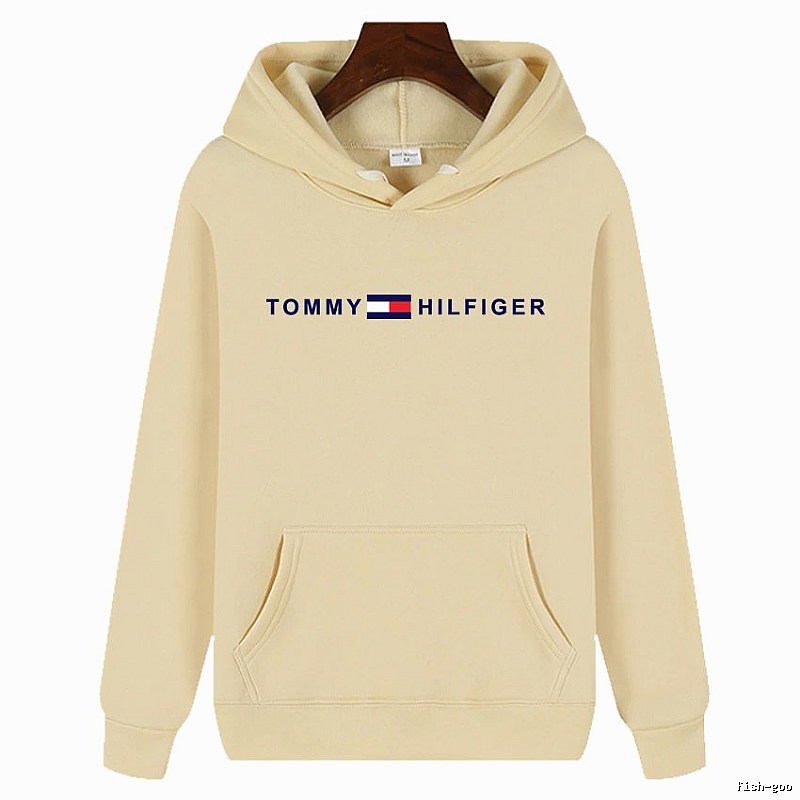 Tommy Hilfiger Patterned Logo hoodie White Tommy Hilfiger with Polished Detail