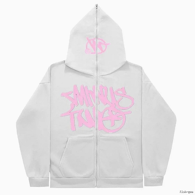 Trapstar Daily Graphic zip hoodie Black Zip Pink with Visual Detail