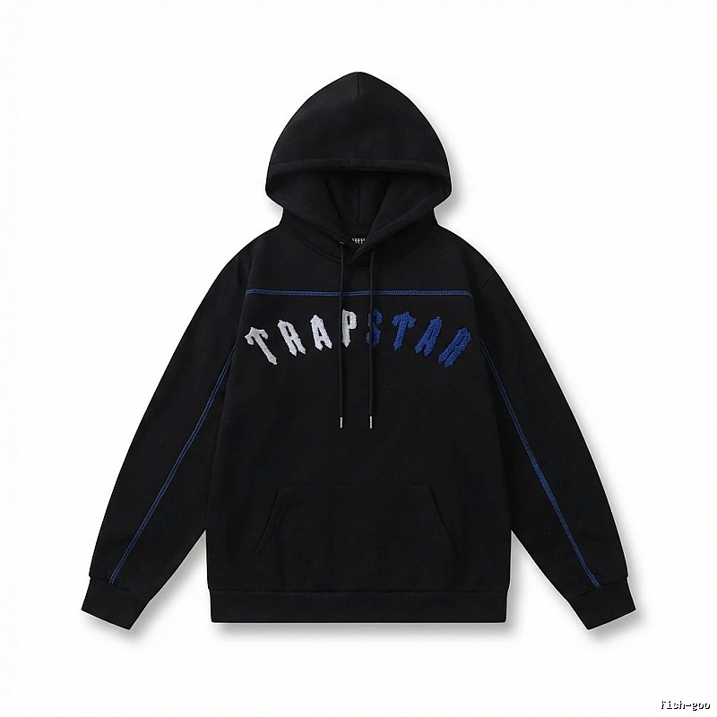 Trapstar Letter Style Black Sweatshirt