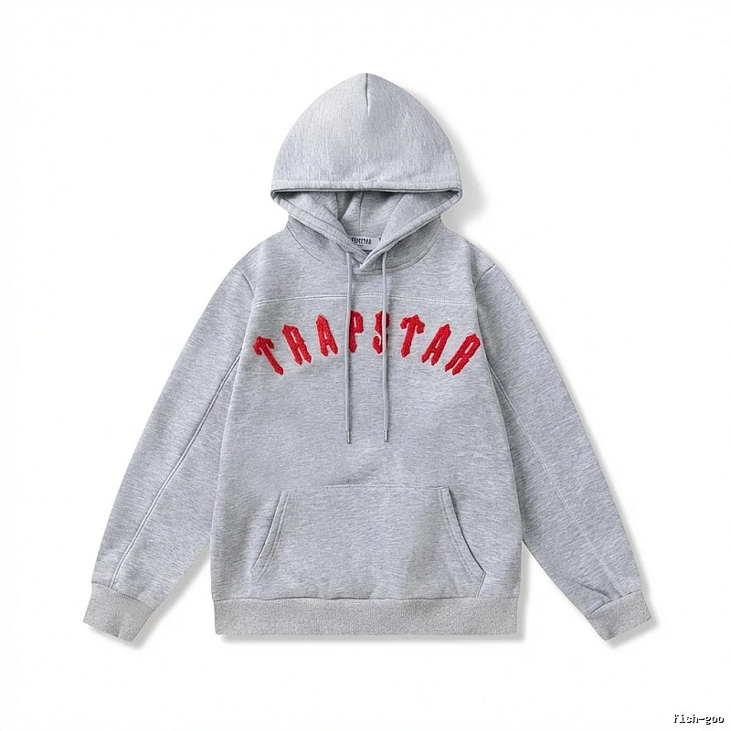 Trapstar Letter Style Grey Hoodie
