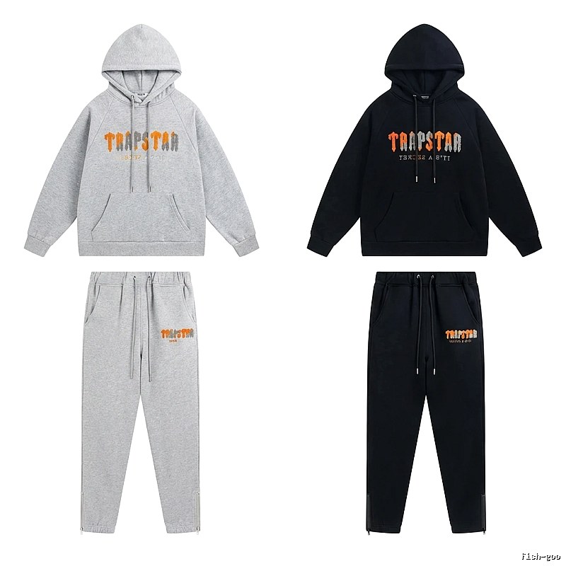 Trapstar Printed Streetwear Set (Grey/Black)