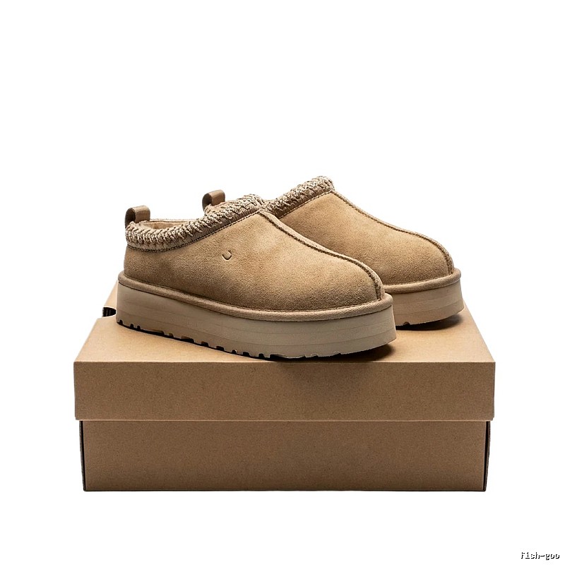 UGG thick-soled casual-style khaki shoes