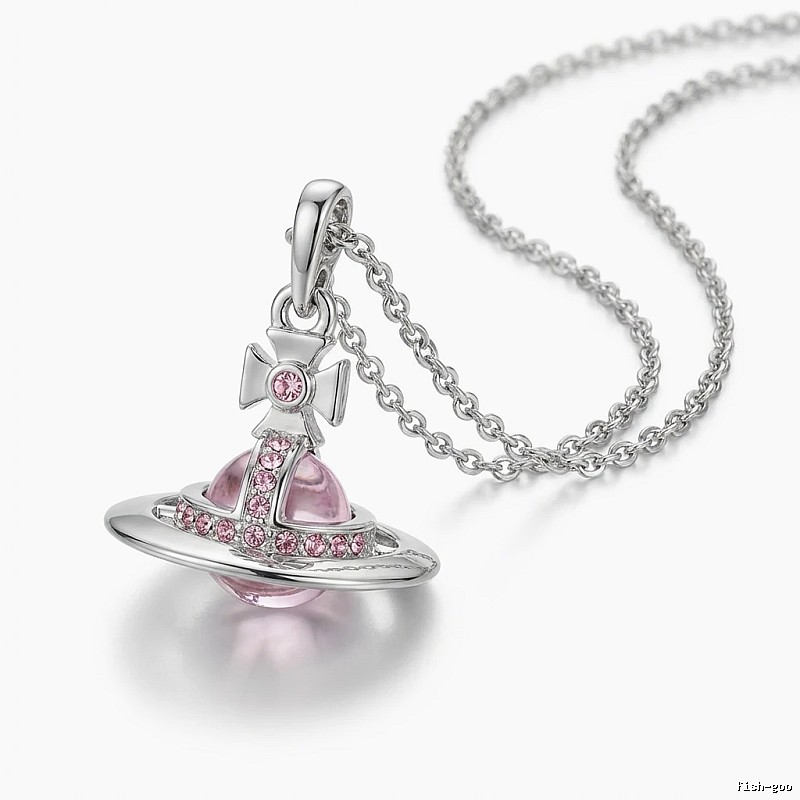 Vivienne Westwood Saturn series silver necklace